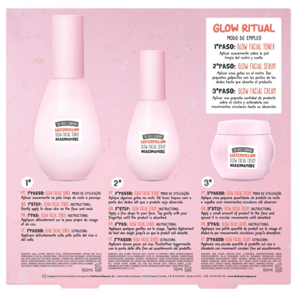 Coffret Visage Éclat Pastèque Tonique + Crème + Sérum