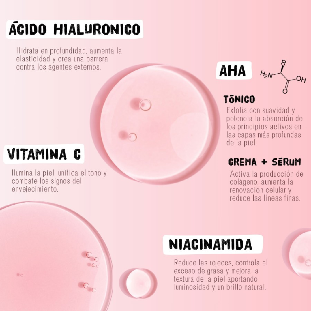 Coffret Visage Éclat Pastèque Tonique + Crème + Sérum