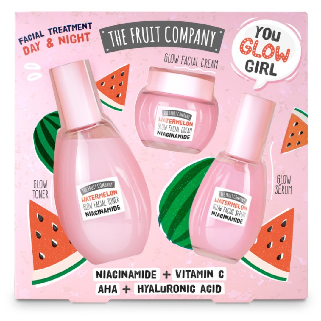 Coffret Visage Éclat Pastèque Tonique + Crème + Sérum